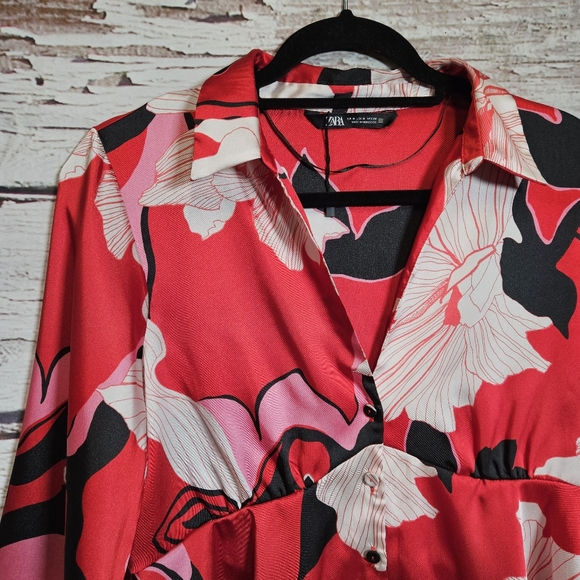Zara kimono floral blouse - Picture 13 of 14